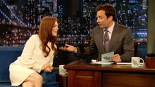 Watch Late Night with Jimmy Fallon - Julianne Moore On Huey Lewis Love Songs and 