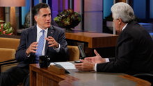 Watch The Tonight Show with Jay Leno - Mitt Romney Compliments Obama Online