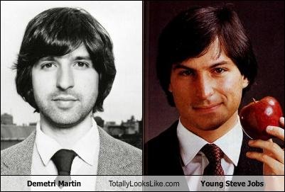 Demetri Martin Totally Looks Like Young Steve Jobs