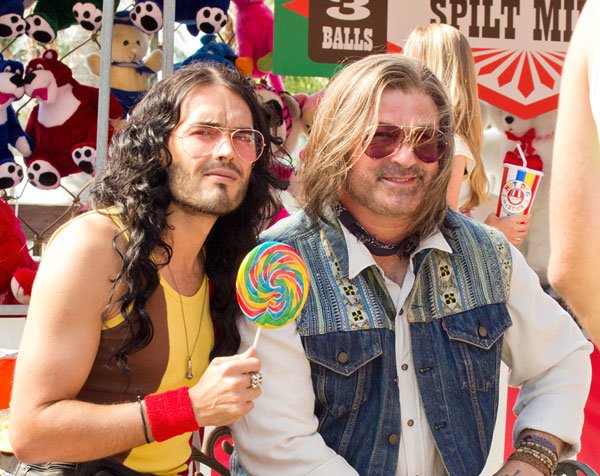 First Image Emerges Of Alec Baldwin, Russell Brand In 'Rock Of Ages'